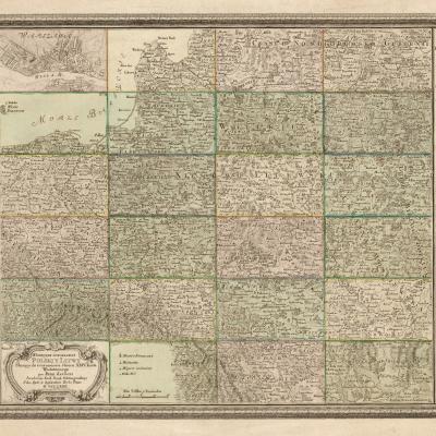 Rizzi Zannoni Carte De La Pologne No 01 Sbc37161 Index Sheet