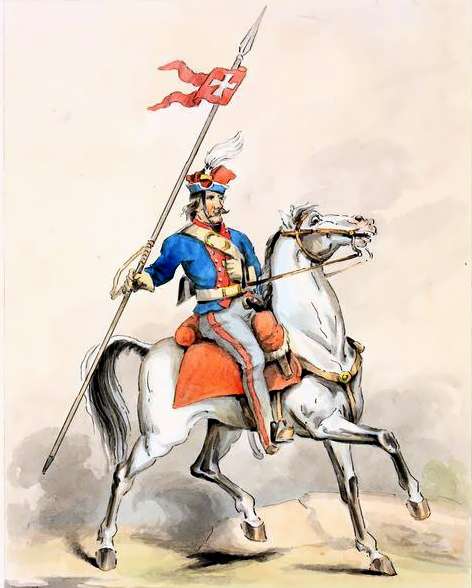 Konfederat barski – rycina z przełomu XVIII i XIX w. Domena publiczna, Wikimedia Commons.
